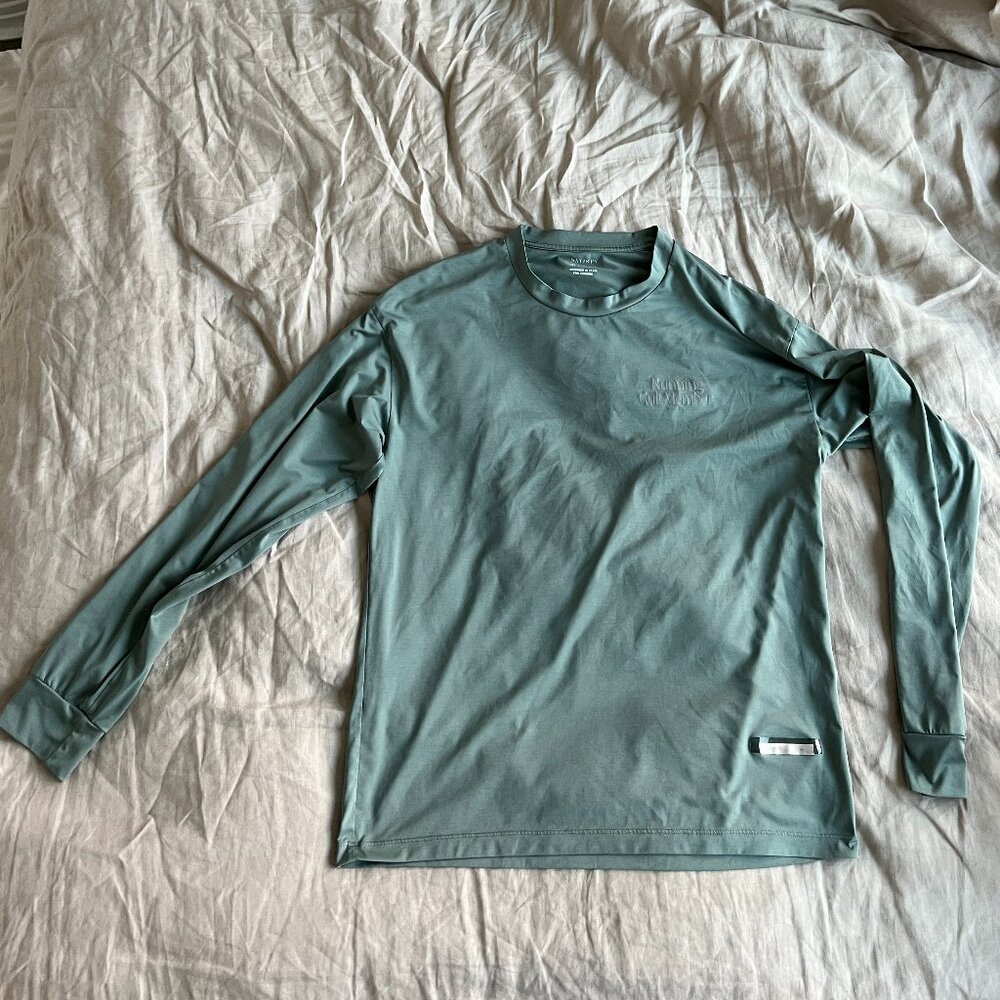 Satisfy Running AuraLite™ Long Tee - Size 0 - Army Green